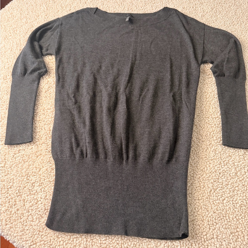 White House Black Market Charcoal Tunic